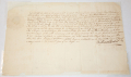 1767 LEGAL DOCUMENT SIGNED BY JOHN MORTON (DECLARATION OF INDEPENDENCE SIGNER) AS SHERIFF OF CHESTER COUNTY, PA