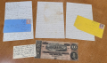 GROUP OF LETTERS AND COVERS WITH SOUENIR CONFEDERATE NOTE – WRITTEN TO CAPTAIN ALBERT DAY, 20th MICHIGAN (EX-COCO COLLECTION)