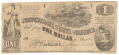 T-44 CONFEDERATE 1862 $1 BILL