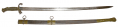 US MODEL 1850 FOOT OFFICER'S SWORD "HORS DE COMBAT"