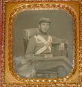 STRIKING 1/6 PLATE DAGUERROTYPE – A DISTINCTIVE 4th N.Y.S.M. PRIVATE