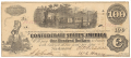 T-39 CONFEDERATE 1862 $100 BILL