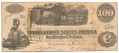 T-39 CONFEDERATE 1862 $100 BILL