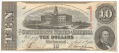 T-59 CONFEDERATE 1863 $10 BILL