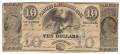 SOUTH CAROLINA 1855 $10 BILL SIGNED BY FUTURE CONFEDERATE GENERAL CLEMENT STEVENS