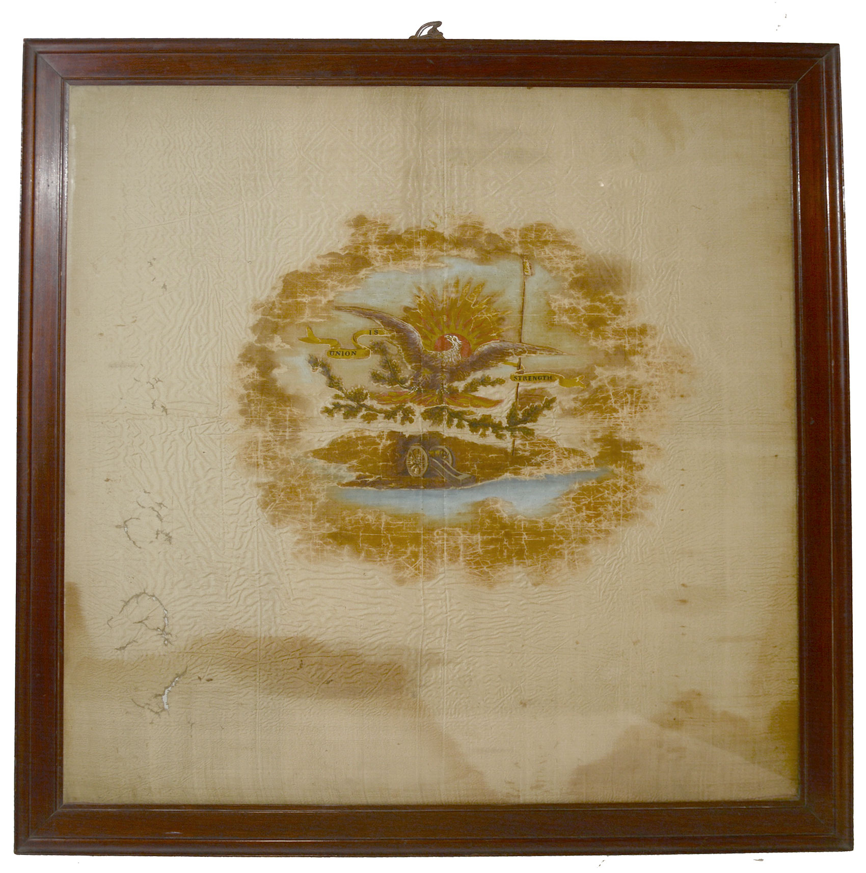 IMPRESSIVE SILK AMERICAN MILITARY FLAG