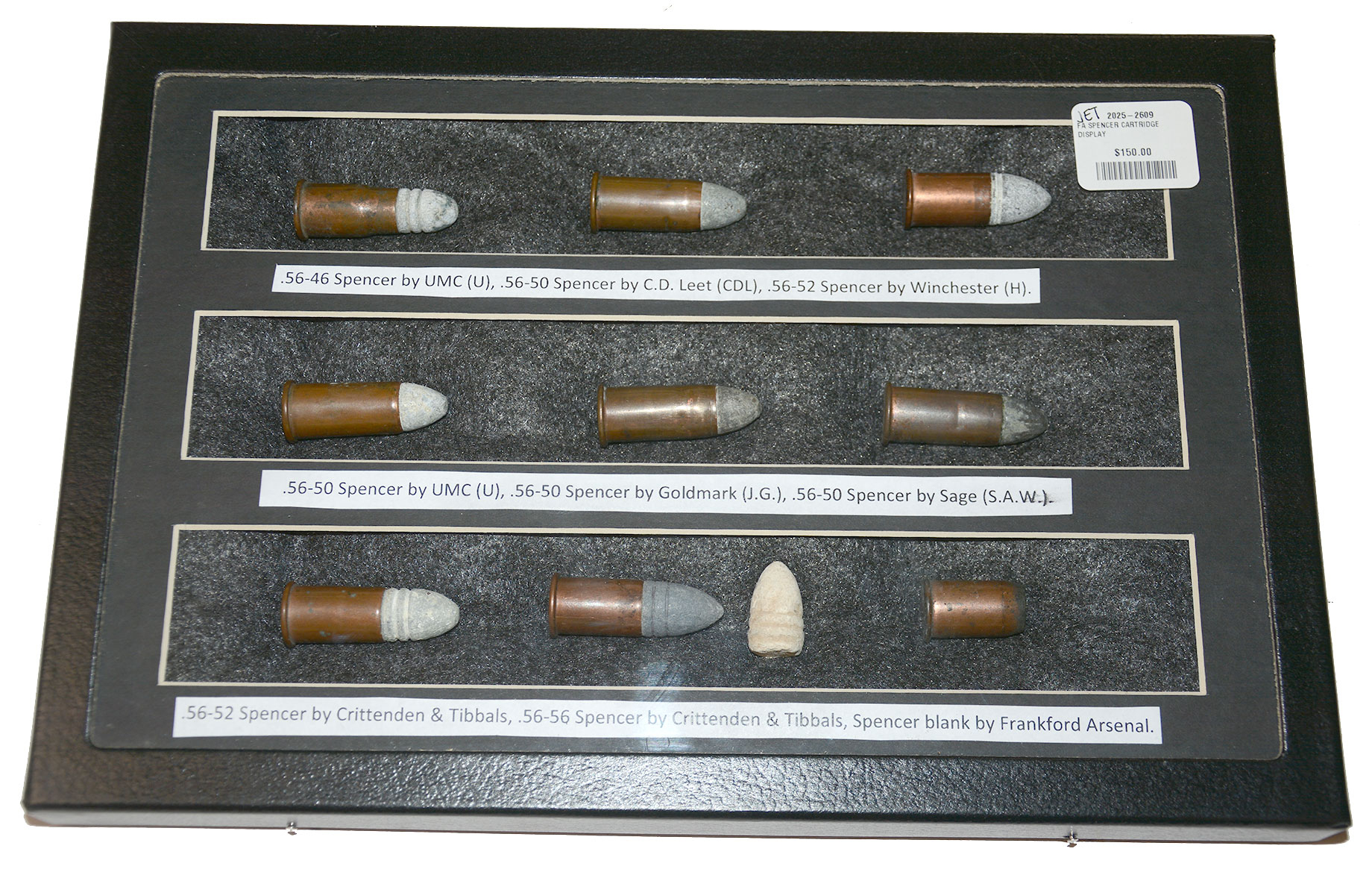 COLLECTION OF SPENCER CARBINE & RIFLE CARTRIDGES