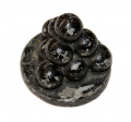 CANNON BALL SOUVENIR PAPERWEIGHT - MADE WITH BULLETS FROM GETTYSBURG BATTLEFIELD, CIRCA 1928