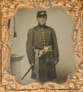 1/6 PLATE AMBROTYPE – US OFFICER