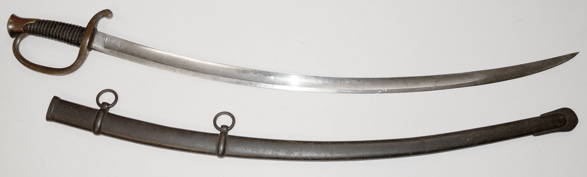 M1840 MOUNTED ARTILLERY SABER WITH SCABBARD – AMES, 1862