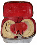 PAIR OF ORIGINAL CIVIL WAR NAVAL OFFICER’S GOLD DRESS EPAULETTES, WITH CASE