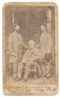 RARE CDV – GENERAL LEE AND STAFF