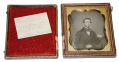1/6 PLATE DAGUERROTYPE – JOHN FOWLER, 4th ALABAMA, CS MARINES, WIA 1st MANASSAS