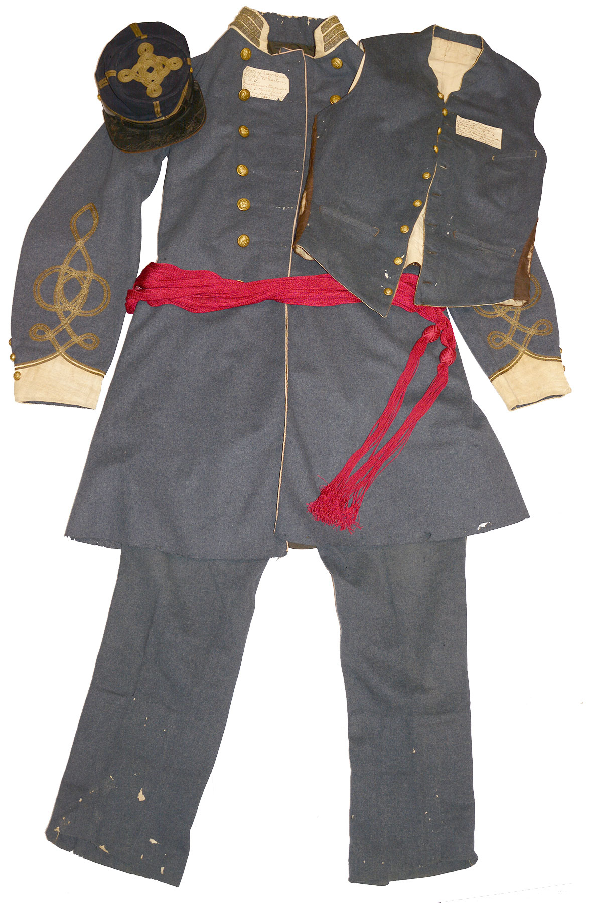 A CONFEDERATE CAPTAIN'S (ACTING MAJOR'S) UNIFORM GROUP, EDWARD CLIFTON WHARTON