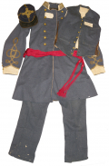 A CONFEDERATE CAPTAIN'S (ACTING MAJOR'S) UNIFORM GROUP, EDWARD CLIFTON WHARTON