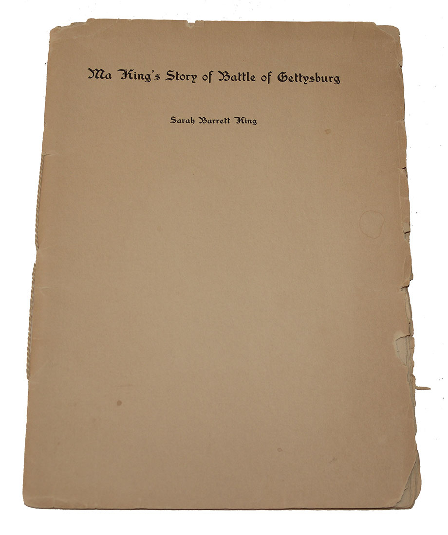 MA KING’S STORY OF THE BATTLE OF GETTYSBURG – SIGNED BY AUTHOR, 1908 – EX-COCO COLLECTION
