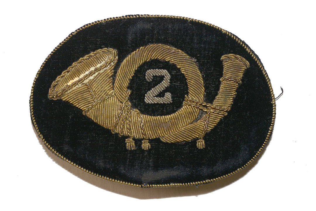 SCARCE IDENTIFIED INFANTRY OFFICER’S HAT INSIGNIA OF COL. ISAAC M. TUCKER, 2nd NEW JERSEY, KILLED IN ACTION AT GAINES MILL JUNE 27, 1862