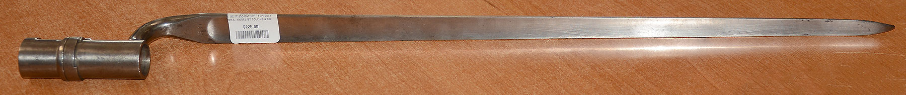 COLLINS & COMPANY MODEL 1855 .58 CALIBER SOCKET BAYONET FOR COLT SPECIAL MODEL MUSKET