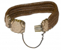 VICTORIAN HAIR JEWELRY BRACELET, ENGRAVED WITH “EMILY”