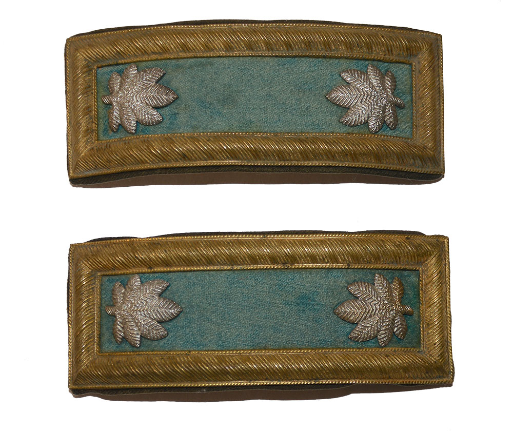 SMITH’S PATENT LT. COLONEL SHOULDER STRAPS, COMPLETE WITH LABELS AND HOOKS