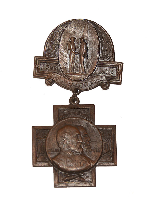 GETTYSBURG 50th ANNIVERSARY NEW YORK REUNION MEDAL - 1913