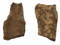 PAIR OF US/CS 3” ARTILLERY SHELLS FRAGMENT RECOVERED AT GETTYSBURG