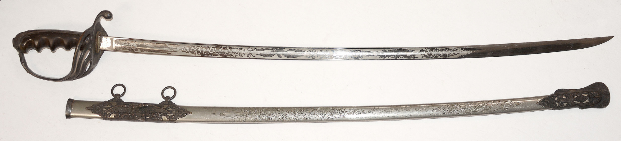 IDENTIFIED MODEL 1902 U.S. OFFICER’S SABER BY S.O. BARNUM & SON