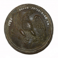 MAKER MARKED US PATTERN 1826 EAGLE BREAST PLATE RECOVERED AT PETERSBURG, VA