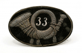 CIVIL WAR 33rd INFANTRY OFFICER’S HAT INSIGNIA