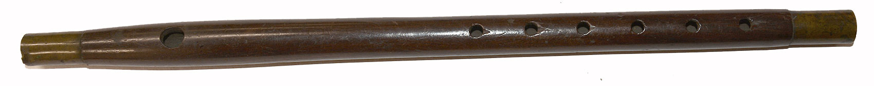 ORIGINAL BRASS-MOUNTED ROSEWOOD FIFE MARKED “F & H”