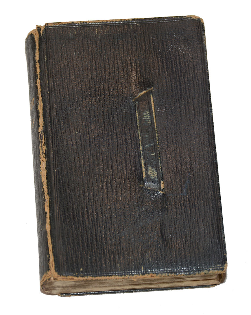 IDENTIFIED 1860 POCKET BIBLE – “OFFICER’S TENT” OF COMPANY K, 20th MASS. (HARVARD REGIMENT)