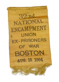 UNION EX-POW RIBBON – 32nd ENCAMPMENT, BOSTON, 1904