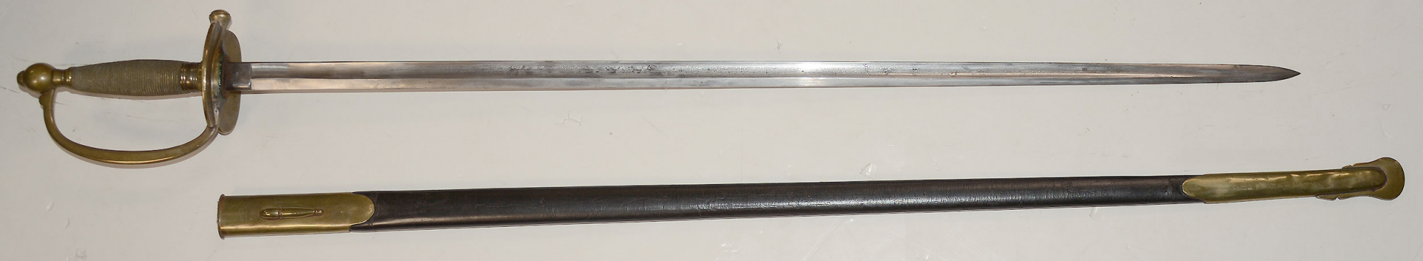 VERY RARE “SEPARATELY DATED 1861” COLLINS M1840 NCO SWORD WITH ARCHED ADDRESS