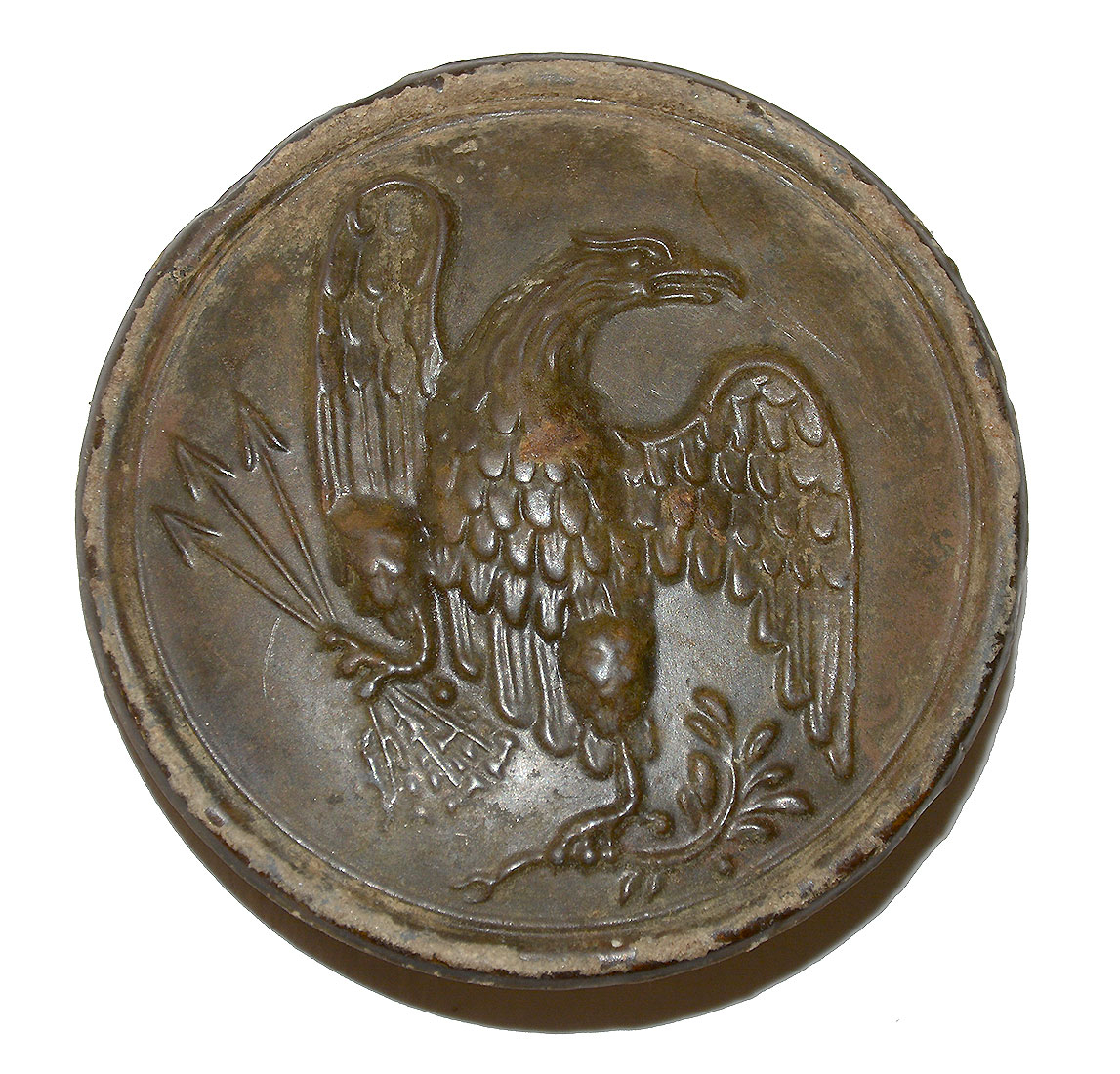 RELIC U.S. PATTERN 1826 EAGLE BREAST PLATE FROM CULPEPER