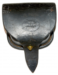 CIVIL WAR PERCUSSION CAP POUCH BY S.H. YOUNG, NEWARK, NJ