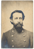 MOUNTED SILVER PRINT OF CONFEDERATE GENERAL JOHN ROGERS COOKE  
