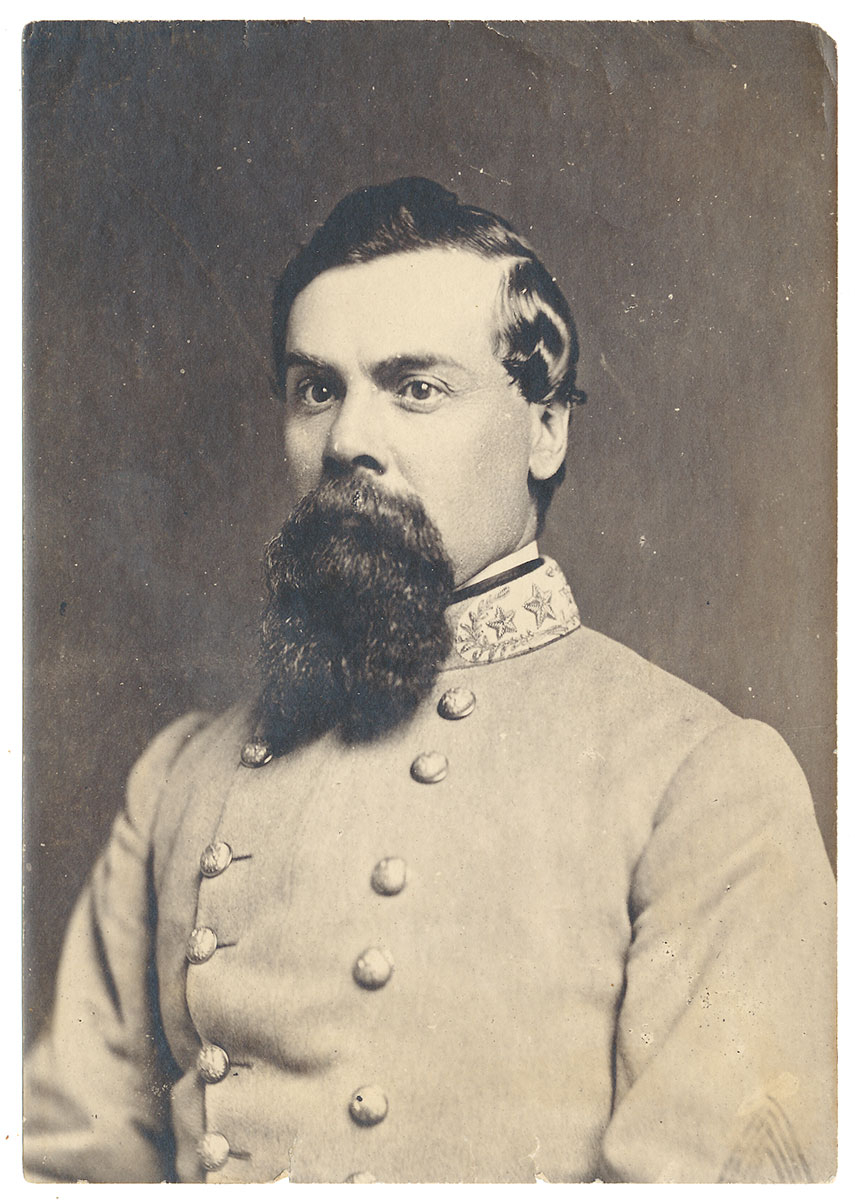 UNMOUNTED SILVER PRINT OF CONFEDERATE GENERAL RALEIGH EDWARD COLSTON 