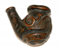 VERY NICE CARVED WOOD PIPE BOWL – JACOB KENT, 121ST N.Y. INFANTRY