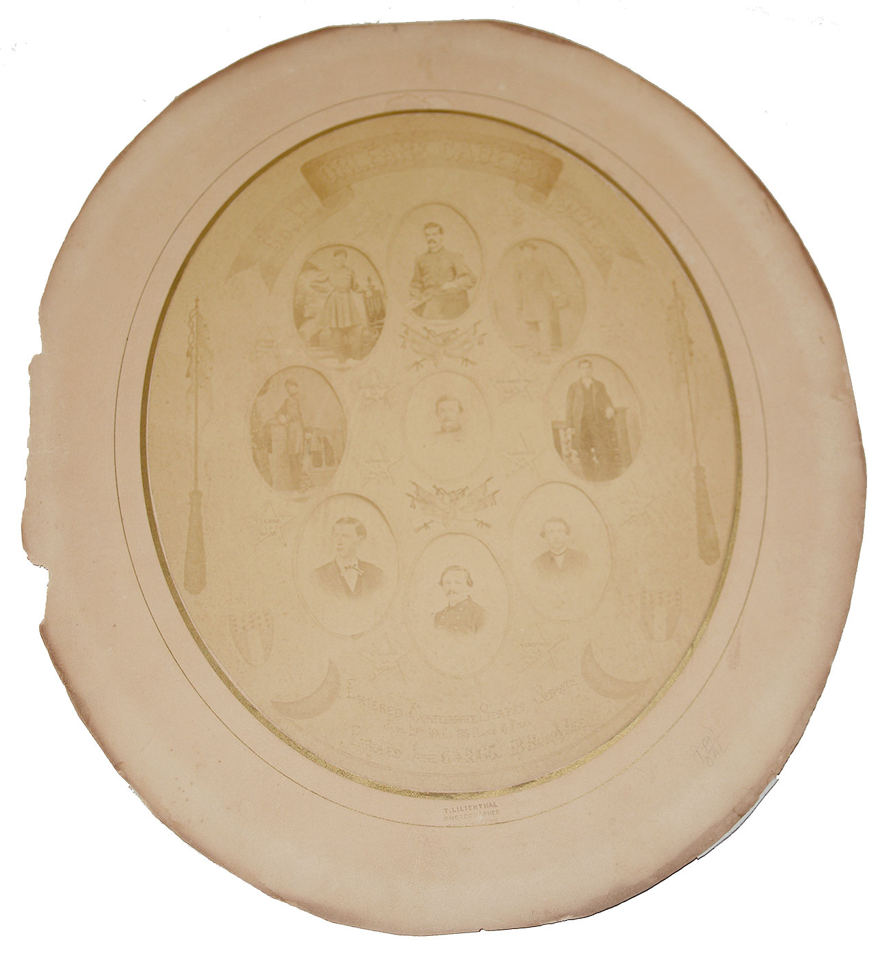 ALBUMEN PHOTOGRAPH, ORLEANS CADETS – CO. H, 18TH LOUISIANA 