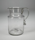 CIRCA 1830-1850 FREE BLOWN LEAD GLASS PITCHER
