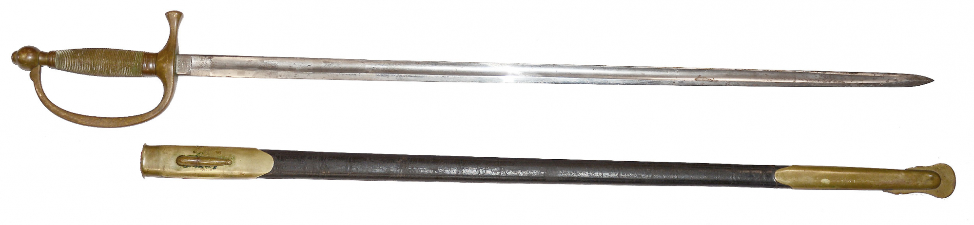 U.S. MODEL 1840 MUSICIAN’S SWORD BY AMES, DATED 1863, WITH SCABBARDU.S. MODEL 1840 MUSICIAN’S SWORD BY AMES, DATED 1863, WITH SCABBARD