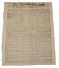 DECEMBER 1777 “THE LONDON CHRONICLE” WITH REPORT ON BATTLE OF BRANDYWINE, PAOLI, GERMANTOWN, FT. MERCER, FT. MIFFLIN