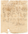 1862 LETTER TO W.A. MENGER IN SAN ANTONIO REQUESTING OFFICER’S KEPIS