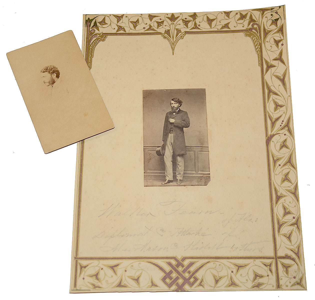 PHOTOS OF JOHN WILLIAM WALKER FEARN, CONFEDERATE DIPLOMAT & STAFF OFFICER