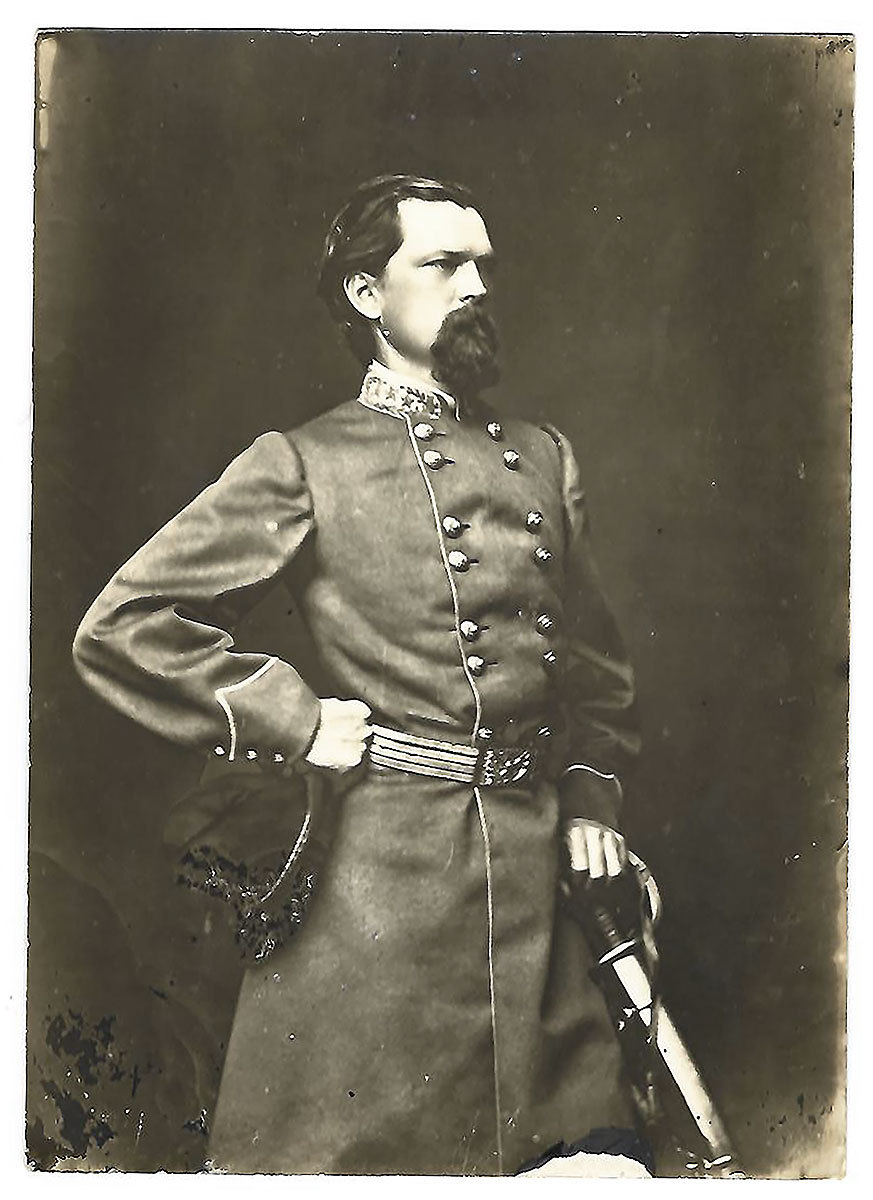 POST-WAR MOUNTED SILVER PRINT OF GENERAL JOHN BROWN GORDON, FROM A RICHMOND PHOTOGRAPHER, GEORGE S. COOK & SONS