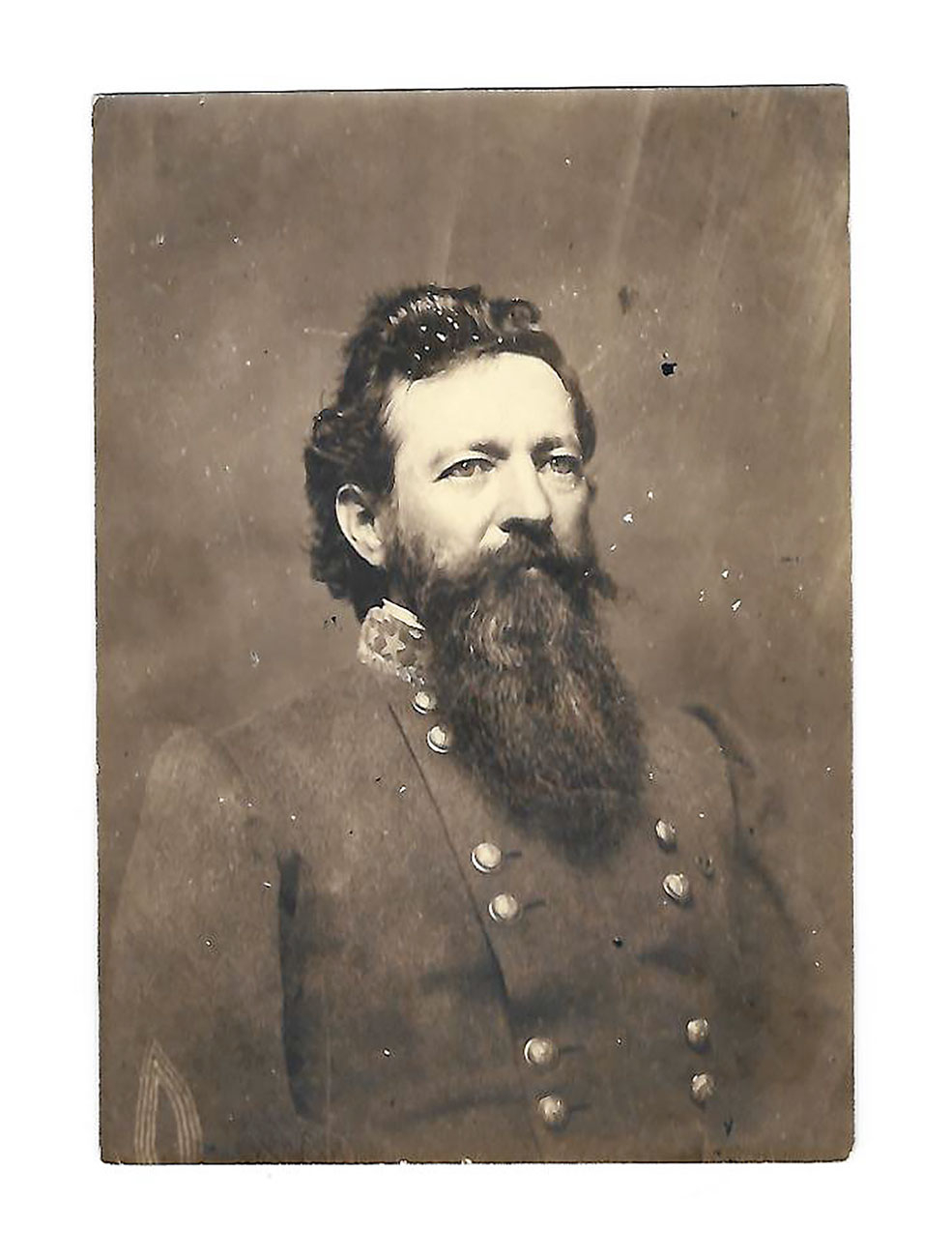 POST-WAR UNMOUNTED SILVER PRINT OF CONFEDERATE GENERAL HARRY T. HAYS, FROM A RICHMOND PHOTOGRAPHER, GEORGE S. COOK & SONS