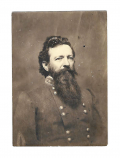 POST-WAR UNMOUNTED SILVER PRINT OF CONFEDERATE GENERAL HARRY T. HAYS, FROM A RICHMOND PHOTOGRAPHER, GEORGE S. COOK & SONS