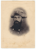 POST-WAR UNMOUNTED SILVER PRINT OF BRIGADIER GENERAL MAXCY GREGG, FROM A RICHMOND PHOTOGRAPHER, GEORGE S. COOK & SONS