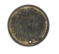 SCARCE F.B. SMITH MADE WASHINGTON BUST IDENTIFICATION TAG OF JOHN F. TROST, COMPANY H, 2nd MICHIGAN