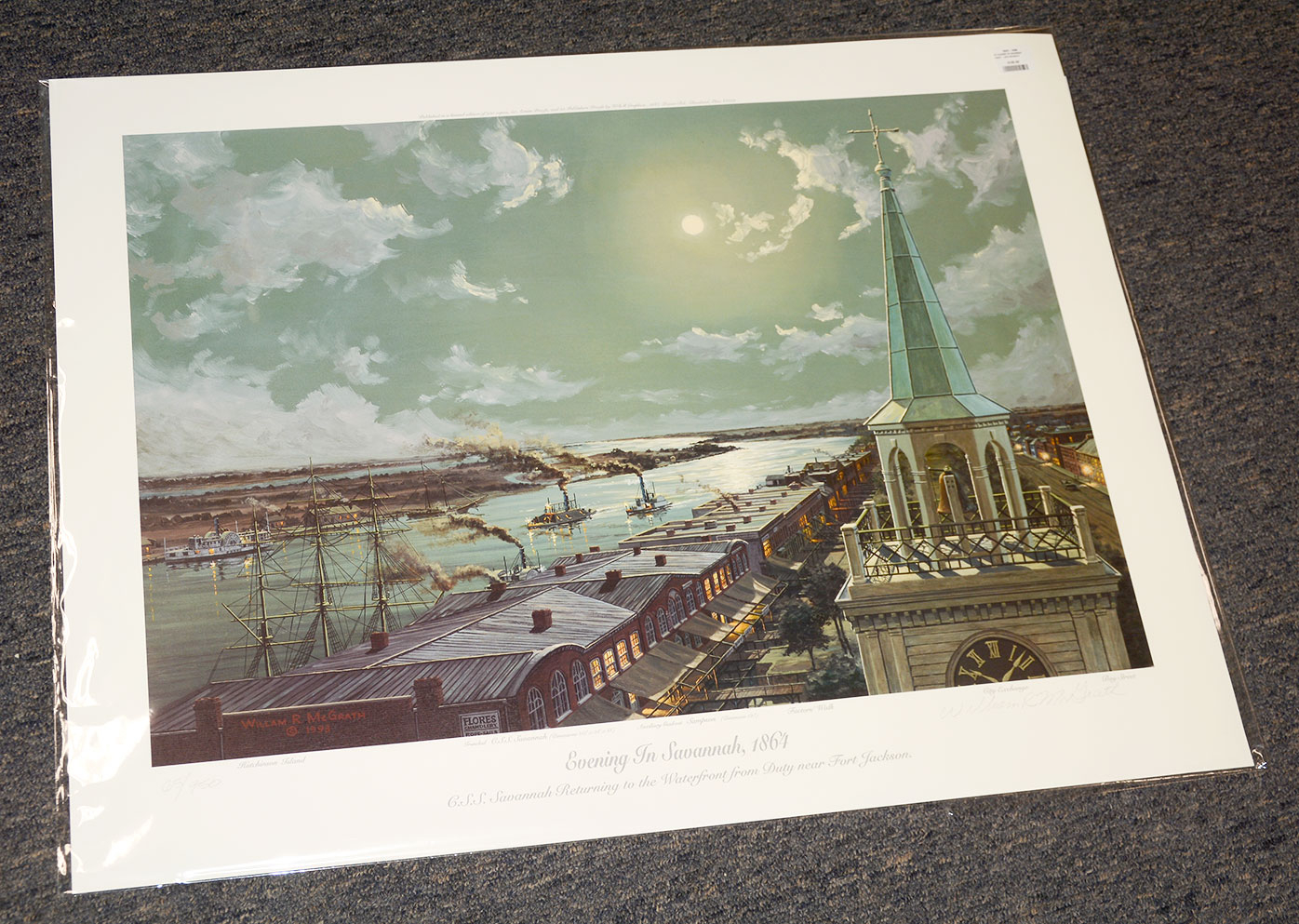 PRINT – EVENING IN SAVANNAH, 1864 by WILLIAM MCGRATH